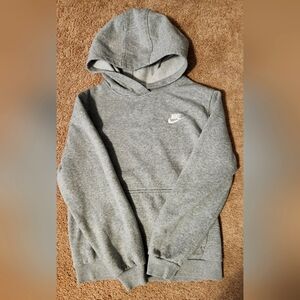 Boys Grey Nike Hoodie